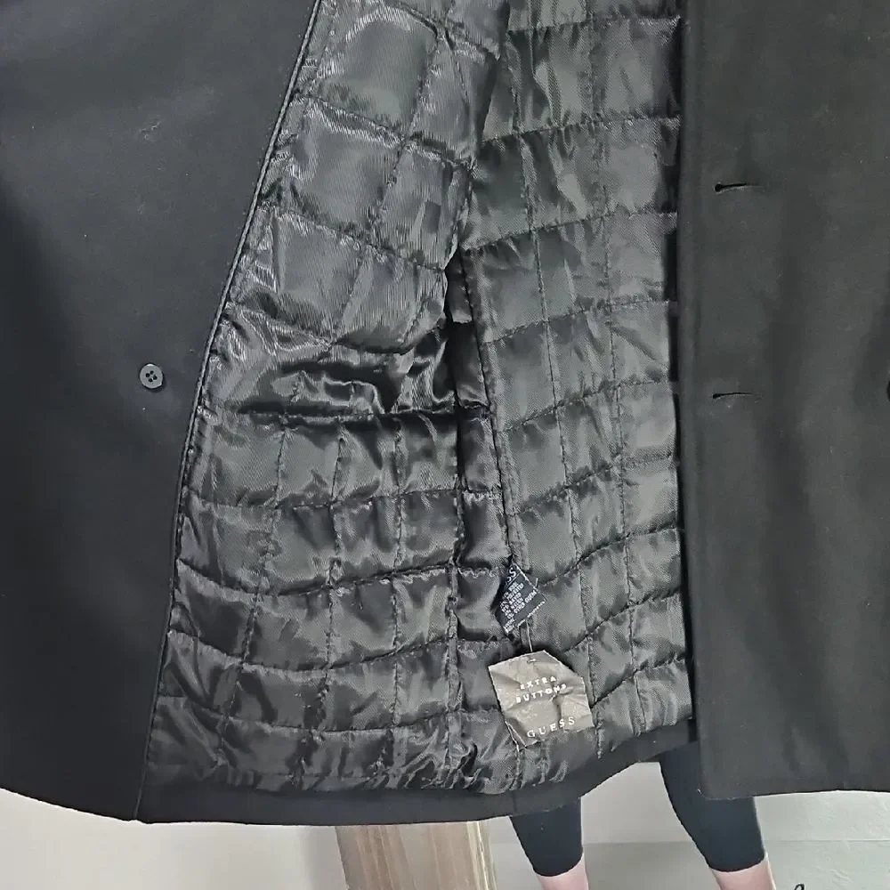 GUESS Classic Black Men's Peacoat